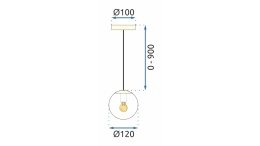 Lampa APP1249-1C Gold