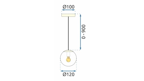 Lampa APP1249-1C Gold