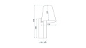 Lampa APP1279-1W Black