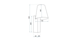 Lampa APP1279-1W Black