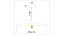 Lampa APP1289-1CP Black