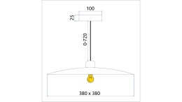 Lampa APP1289-1CP Black