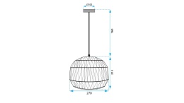 Lampa APP1292-1CP Brown