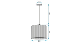 Lampa APP1323-1CP 25 cm