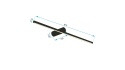 Lampa APP1346-W Brush Gold 80cm
