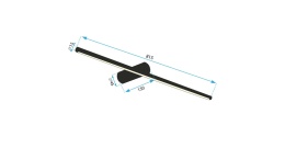 Lampa APP1346-W Brush Gold 80cm