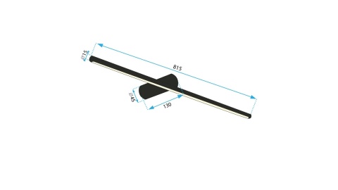 Lampa APP1346-W Brush Gold 80cm
