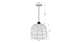Lampa APP1351-1CP 35cm