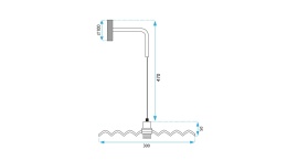 Lampa APP1355-1W Black 30cm