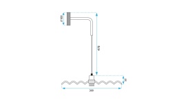 Lampa APP1356-1W Old Gold 30cm