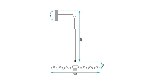 Lampa APP1356-1W Old Gold 30cm