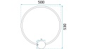 Lampa APP1389-CW Black 50cm