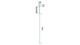 Lampa APP1414-C Gold 100cm