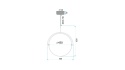 Lampa APP1427-C 50cm