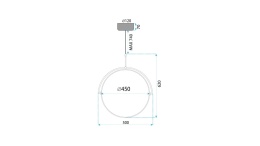 Lampa APP1427-C 50cm