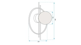Lampa APP1436-W Gold