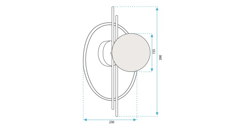 Lampa APP1436-W Gold