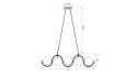 Lampa APP1440-5CP Gold