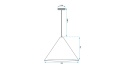 Lampa APP1443-1CP Dark Wood