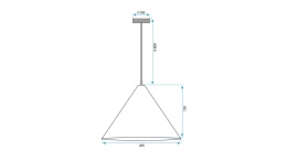 Lampa APP1443-1CP Dark Wood