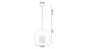 Lampa APP556-1CP Gold 30cm