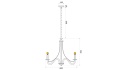 Lampa APP647-5CP Black