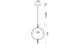 Lampa APP669-1CP Gold/White