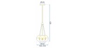 Lampa APP688-3CP Gold