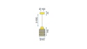 Lampa APP724-1CP Gold
