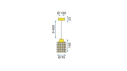 Lampa APP724-1CP Gold
