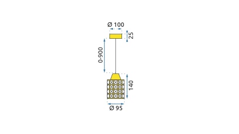 Lampa APP724-1CP Gold