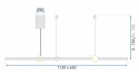 Lampa APP752-30-40-50 Black Ring