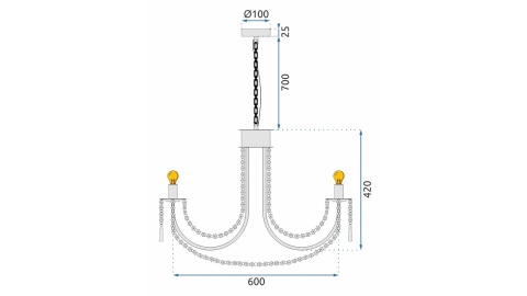 Lampa APP765-6CP