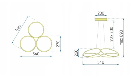 Lampa APP795-CP Flat Chrome