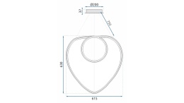 Lampa APP796-CP Loop Black