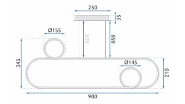 Lampa APP810-CP Chrome