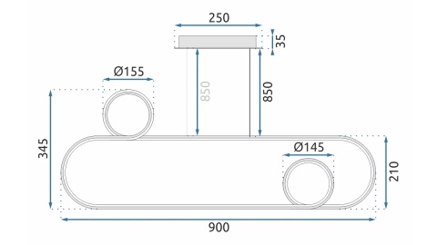 Lampa APP810-CP Chrome