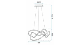 Lampa APP821-CP EVE Gold