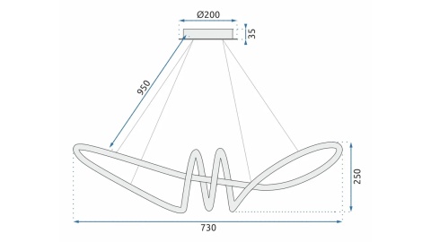 Lampa APP824-CP Long Gold