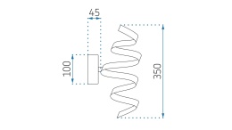 Lampa APP826-W Spring Black