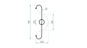 Lampa APP858-W Long Gold