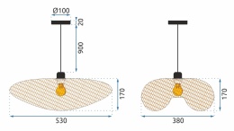 Lampa APP880-CP Natural
