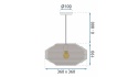 Lampa APP884-1CP Natural