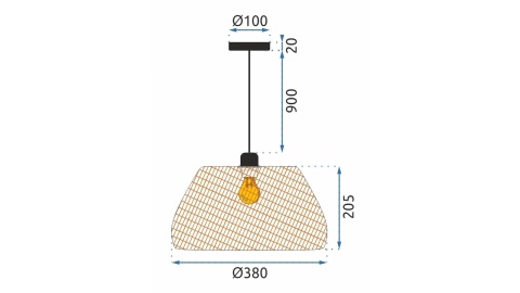 Lampa APP886-1CP Natural
