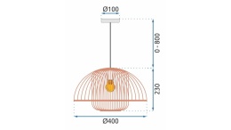 Lampa APP887-1CP Natural