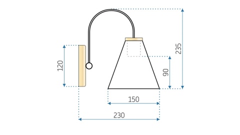 Lampa APP932-1W Forest Black