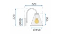 Lampa APP933-1W Forest White