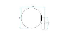 Lampa APP949-1W Black