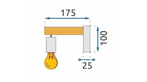 Lampa APP972-1W Line