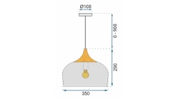 Lampa Bari Grey APP182-1CP